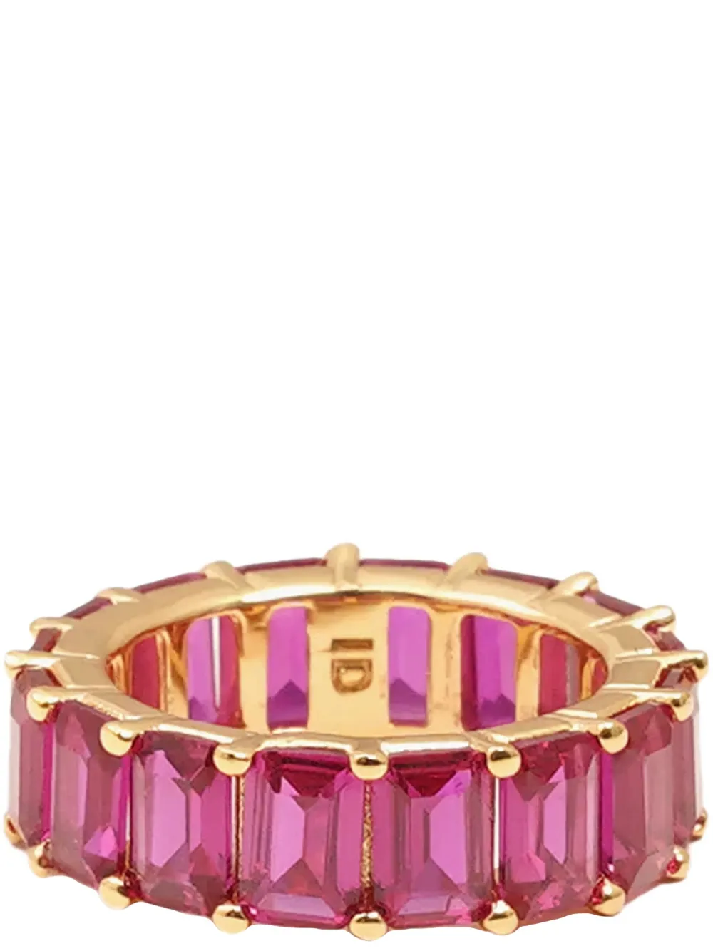 Izabel Display rectangle-cut ring - Roze