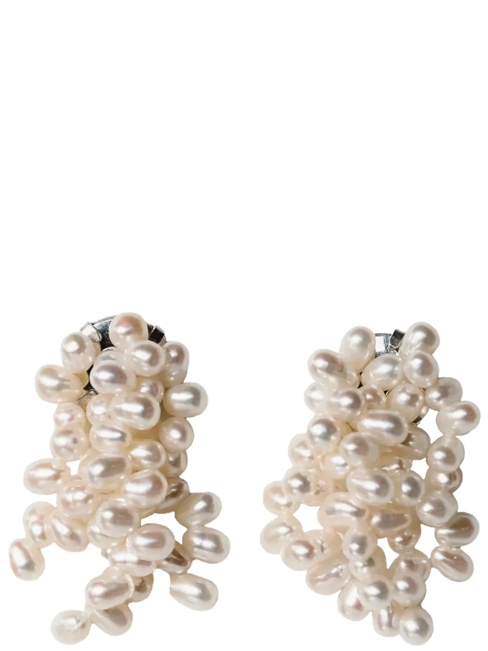 JASMIN SHOKRIAN Mermaid pearl-cluster earrings - Zilver