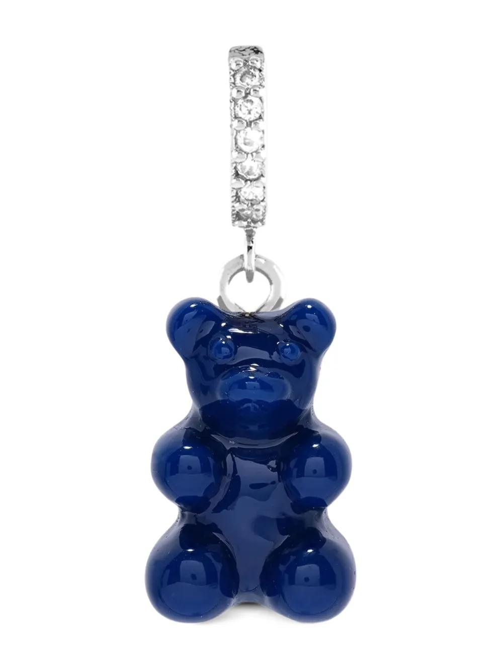 Crystal Haze  Nostalgia Bear crystal-embellished hoop earring | Silver | Image 1