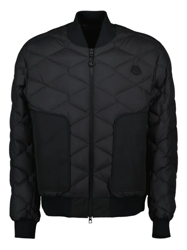 Moncler Quilted Bomber Jacket Black FARFETCH PH
