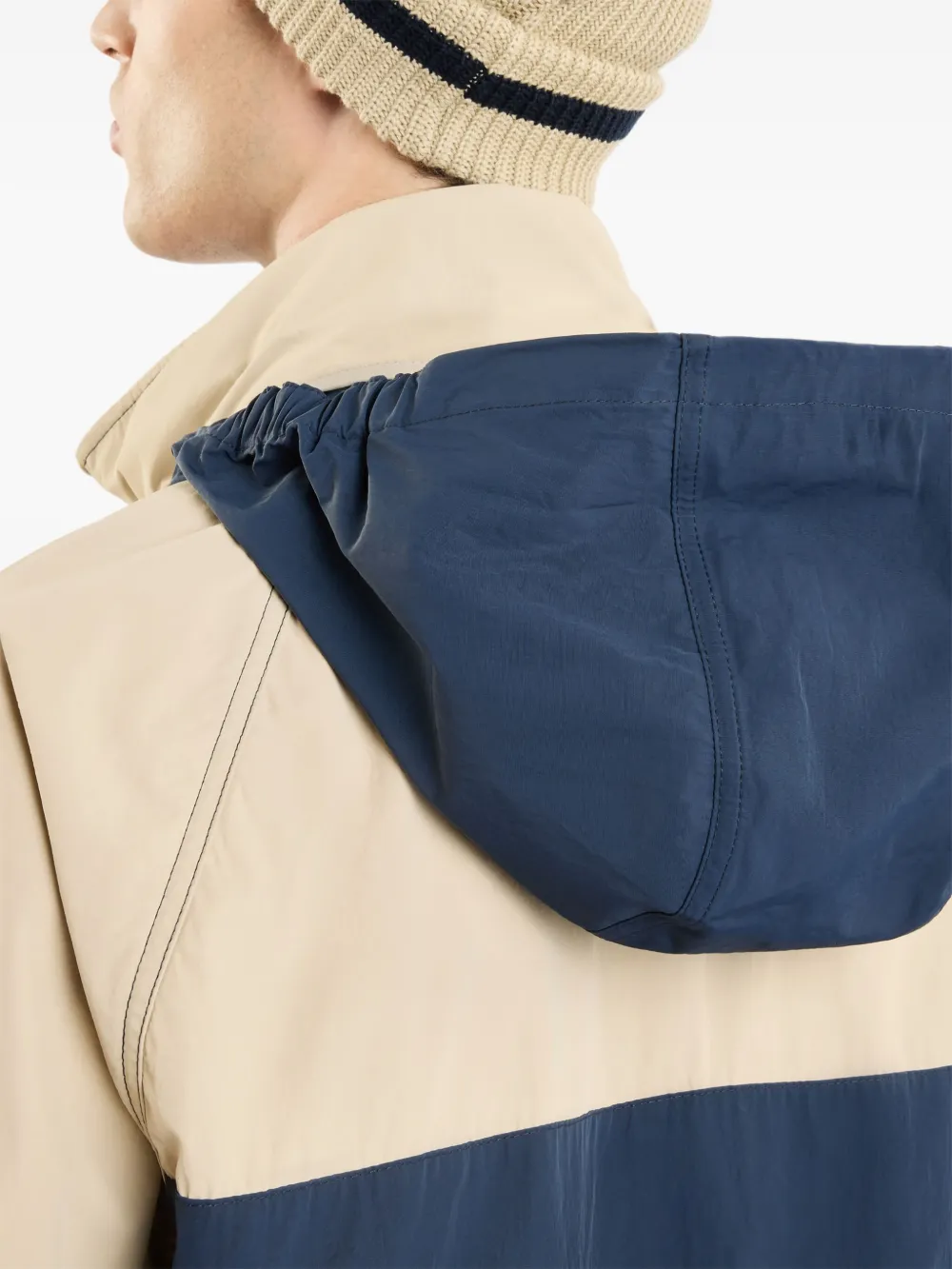 Fay Patch-pocket Panelled Windbreaker In Blue