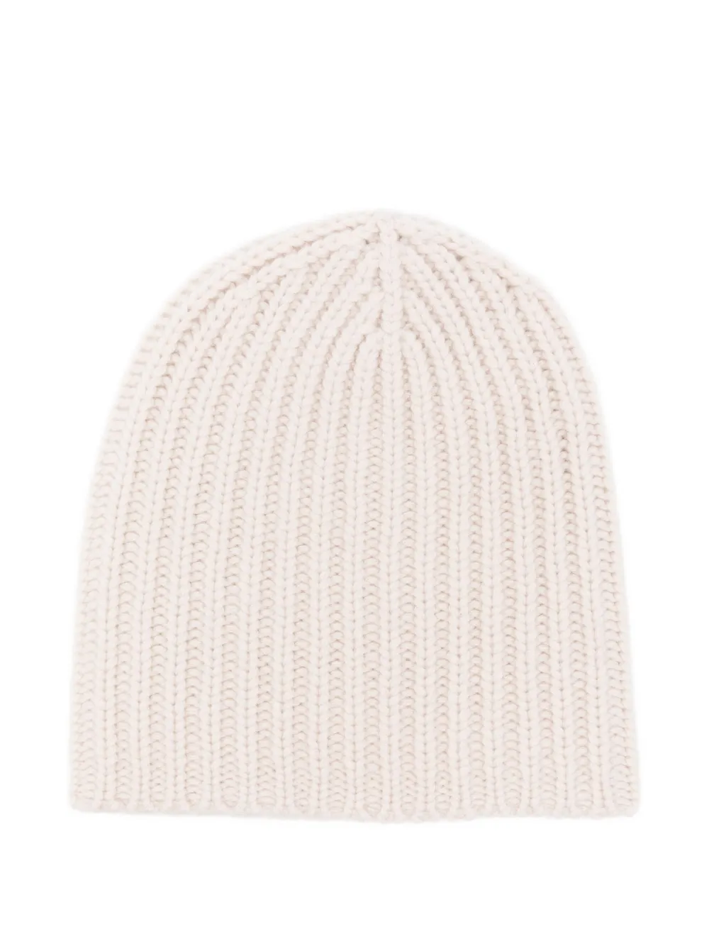 Warm-me Gerippte Beanie Aus Kaschmir In Neutral