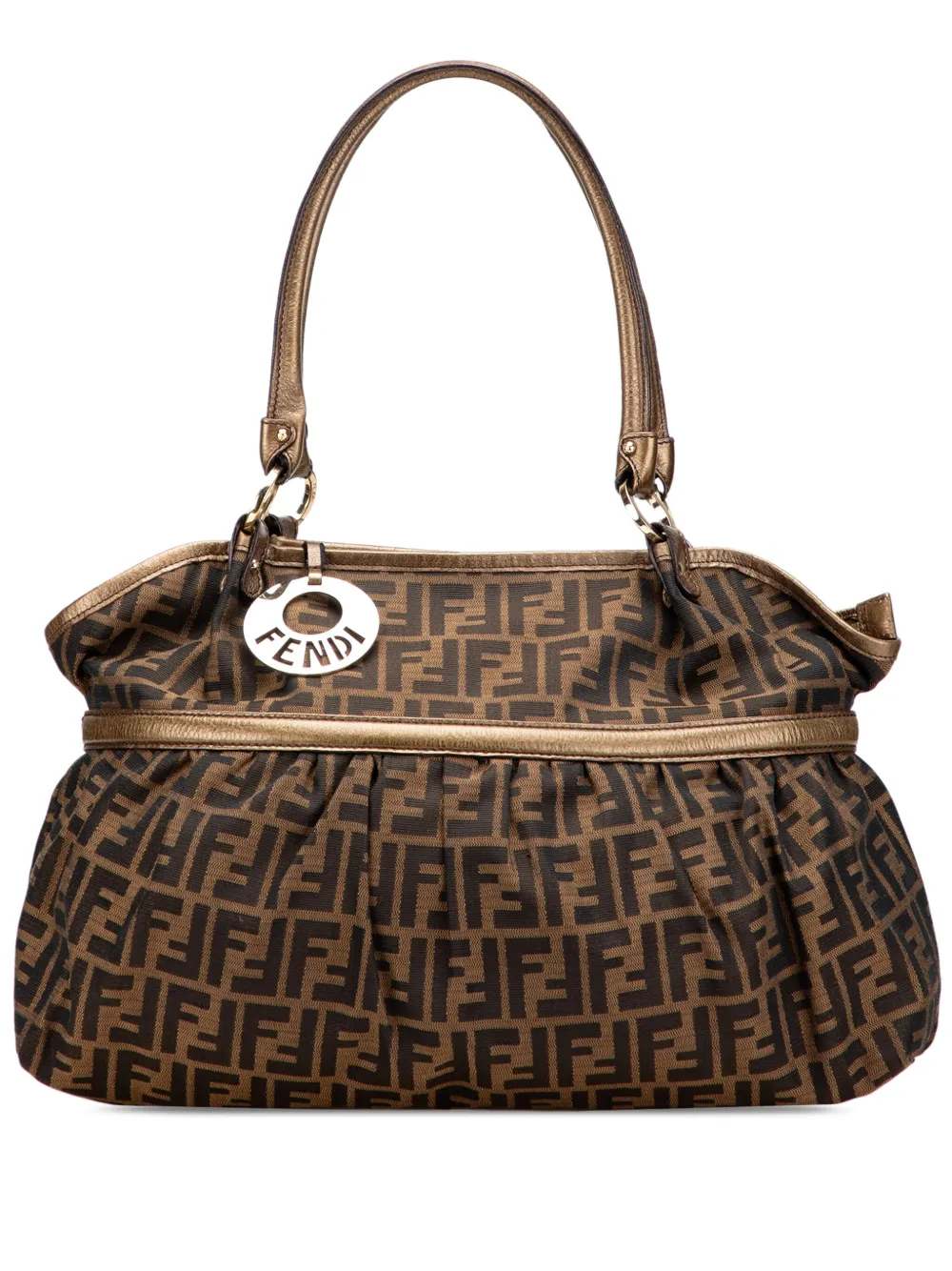 Fendi Pre-Owned 2000-2010 Large Zucca Canvas Chef shoulder bag | Brown | Image 1