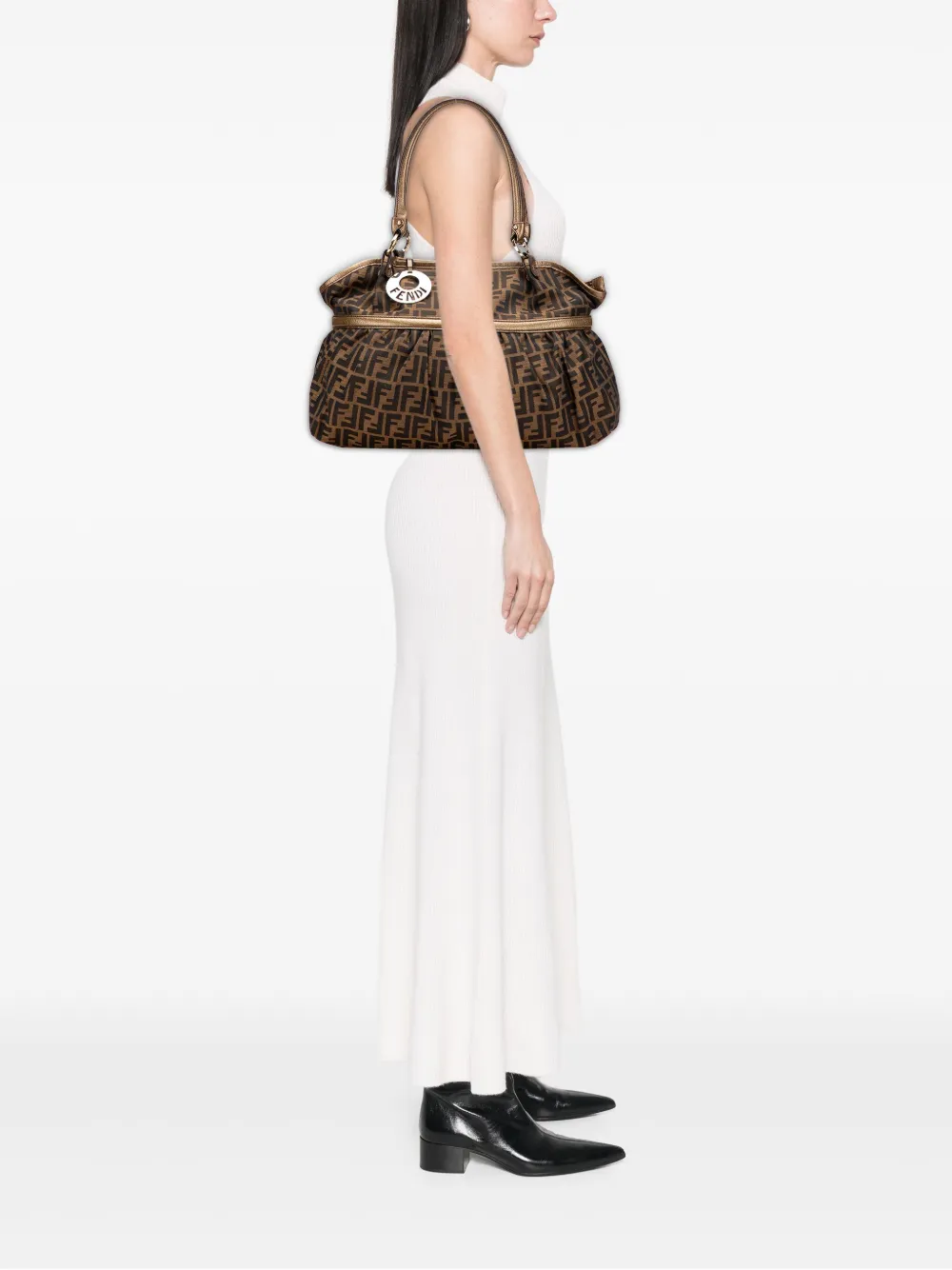 Fendi Pre-Owned 2000-2010 Large Zucca Canvas Chef shoulder bag | Pre-Owned | Image 2