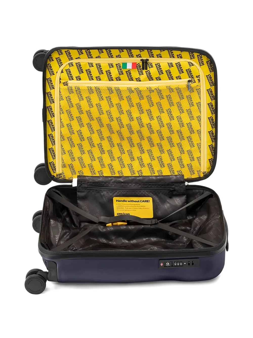 Crash Baggage Logo-detail Suitcase In Blue