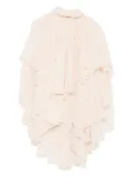 ZIMMERMANN pleated polka-dot blouse - Neutrals