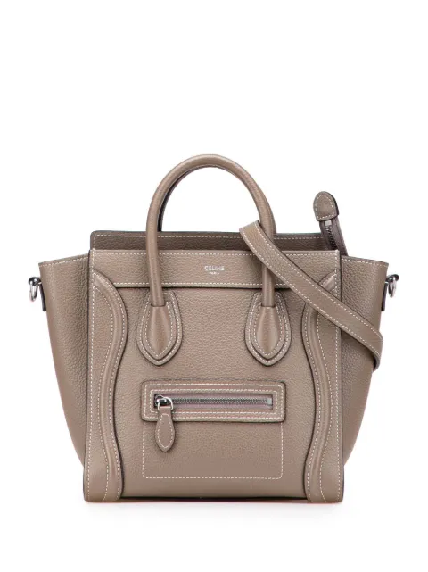 Celine Pre-Owned 2020 Nano Leather Luggage Tote satchel
