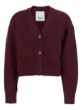 Allude button-front cashmere cardigan - Red
