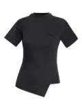 VETEMENTS asymmetric layered T-shirt - Black