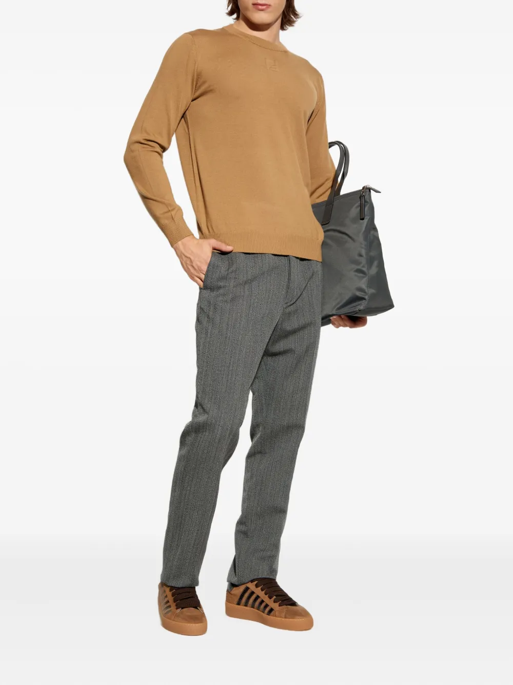 Tod's pinstripe trousers - Grijs