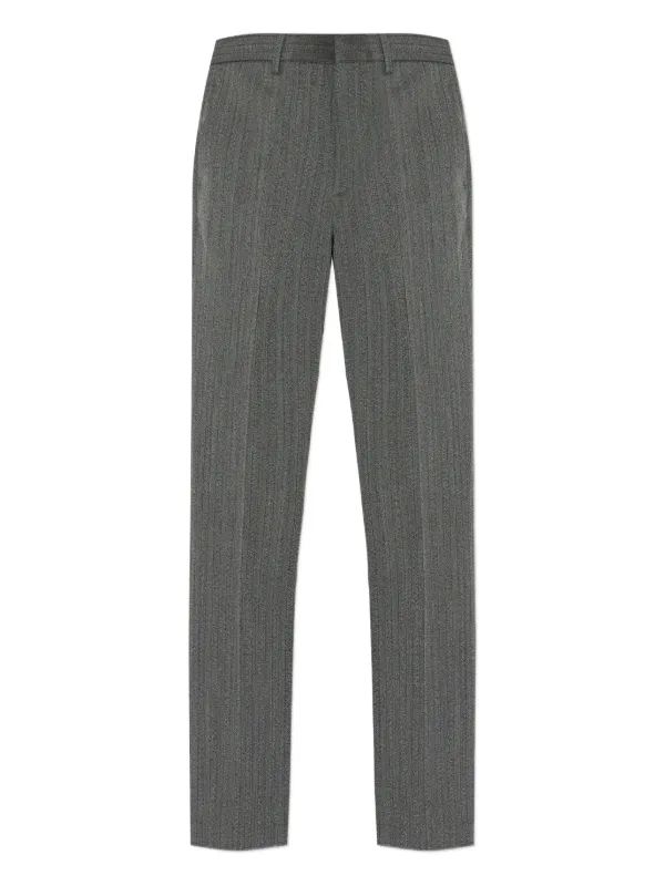 Tod's Pinstripe Trousers in Grey