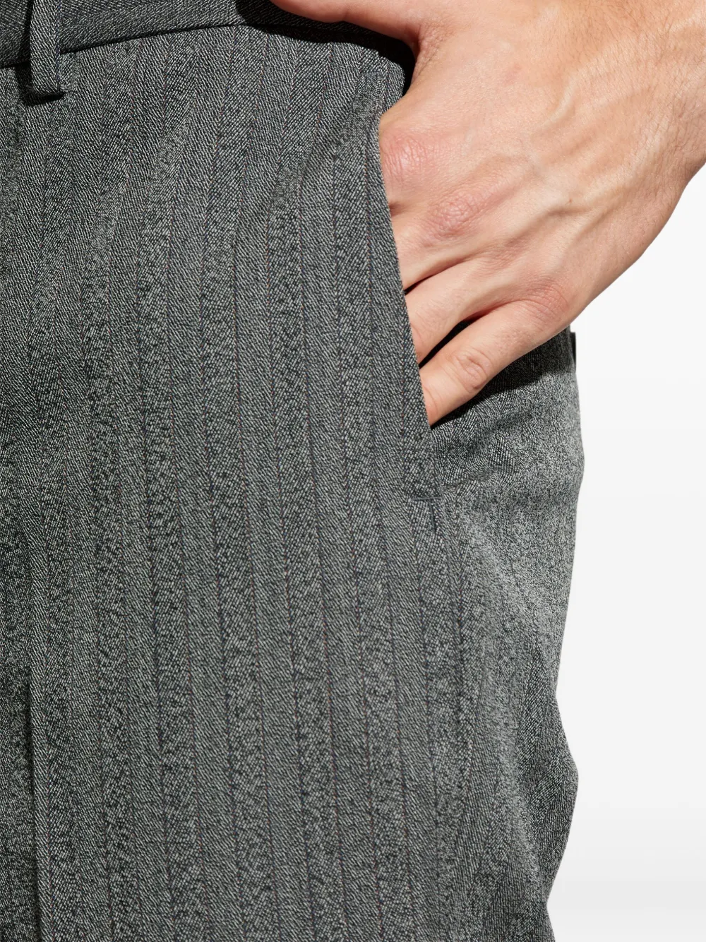 Tod's Pinstripe Trousers In Gray