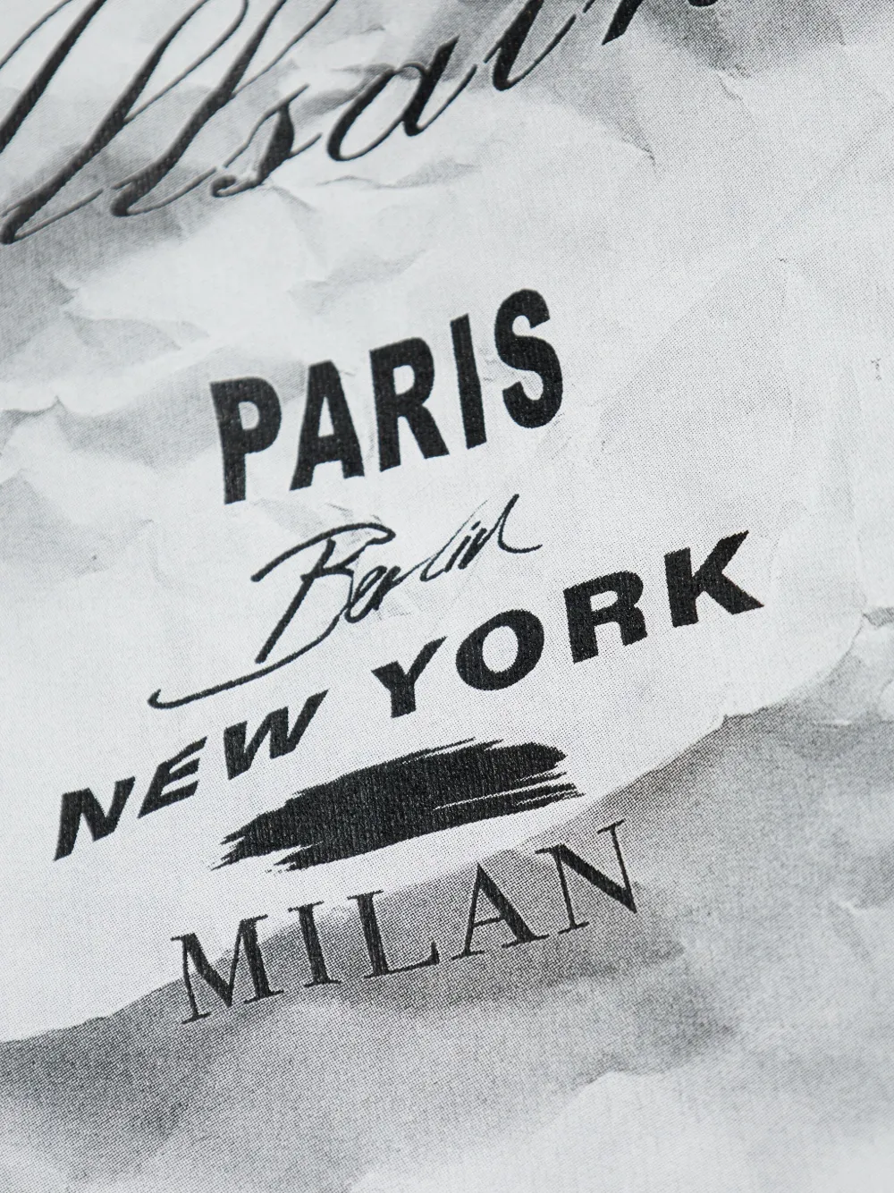 AllSaints Katoenen hoodie met grafische print Zwart