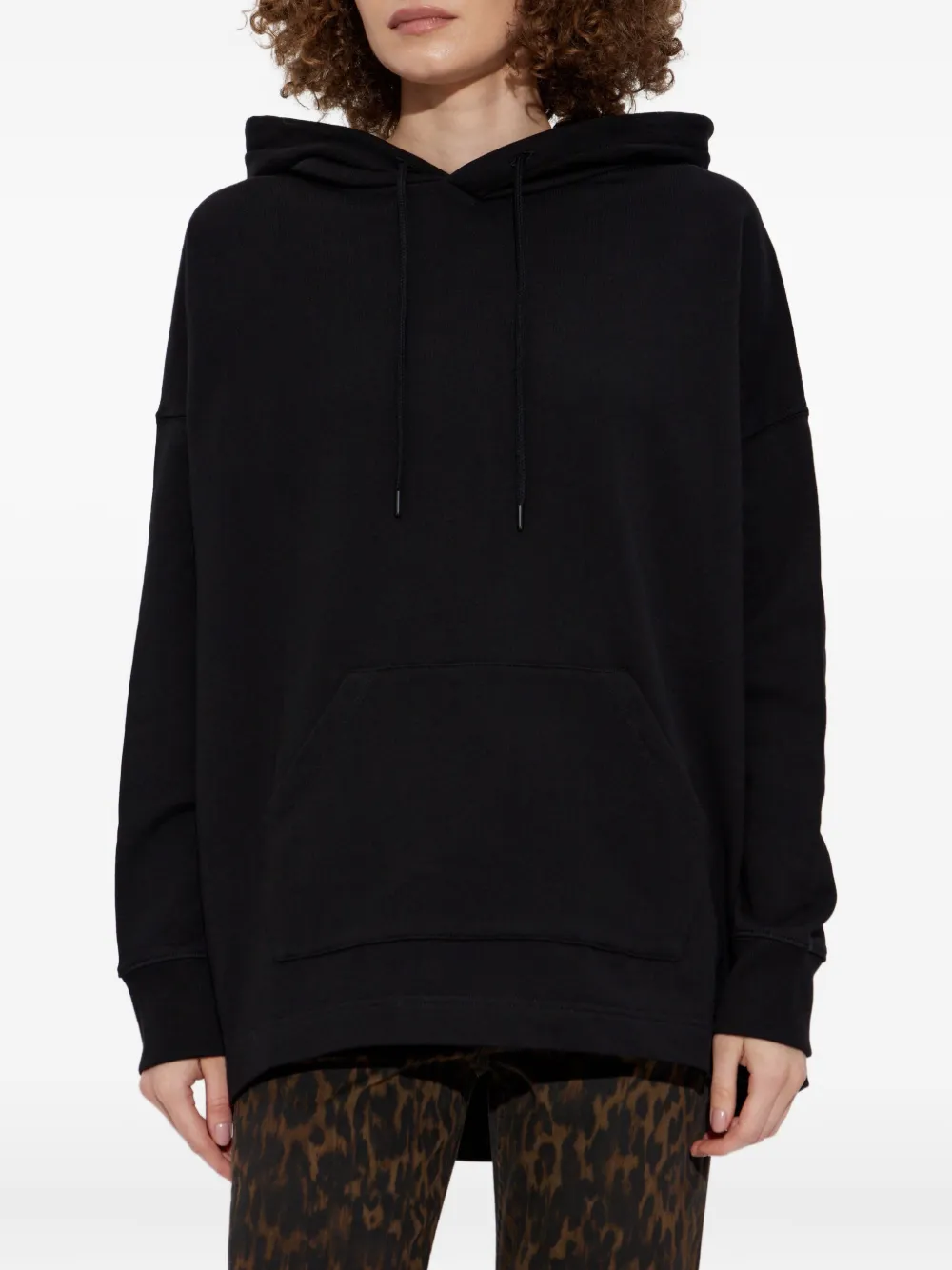AllSaints Katoenen hoodie met grafische print Zwart