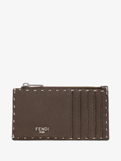 FENDI Selleria leather card holder