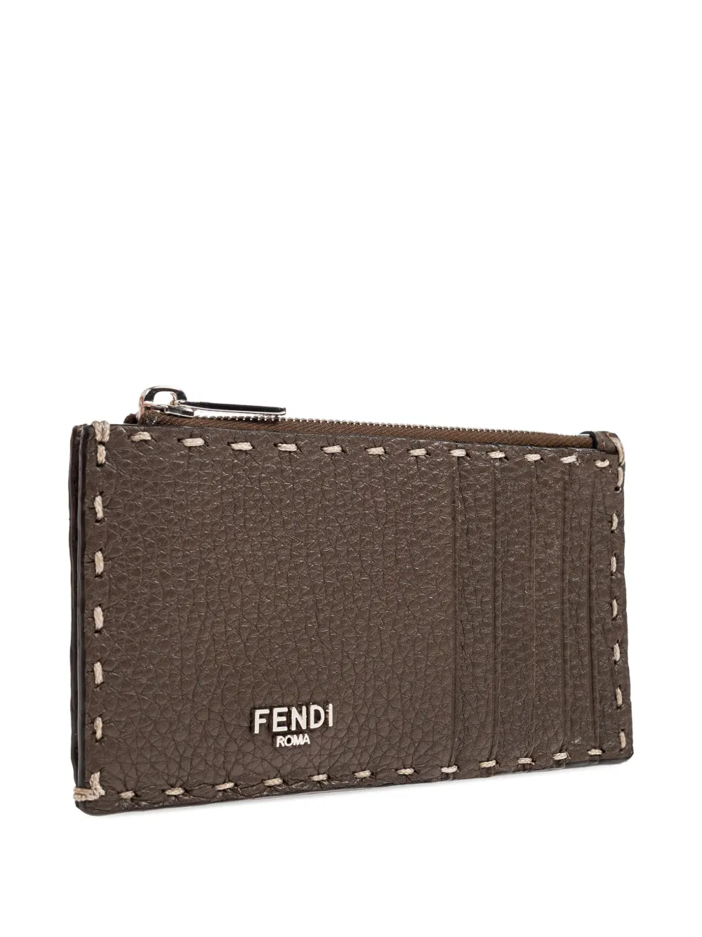 FENDI Selleria leren pasjeshouder Bruin