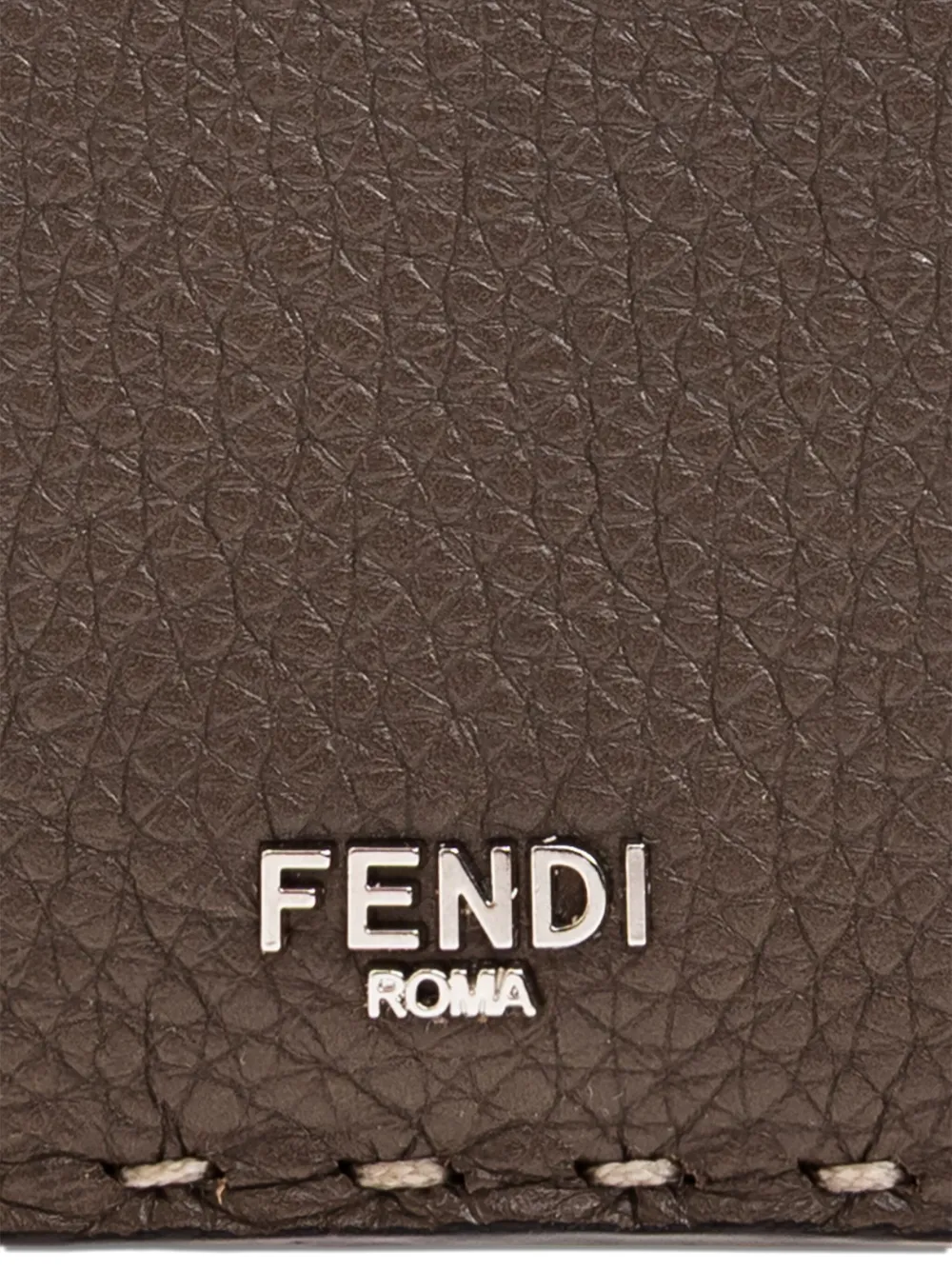 FENDI Selleria leren pasjeshouder Bruin