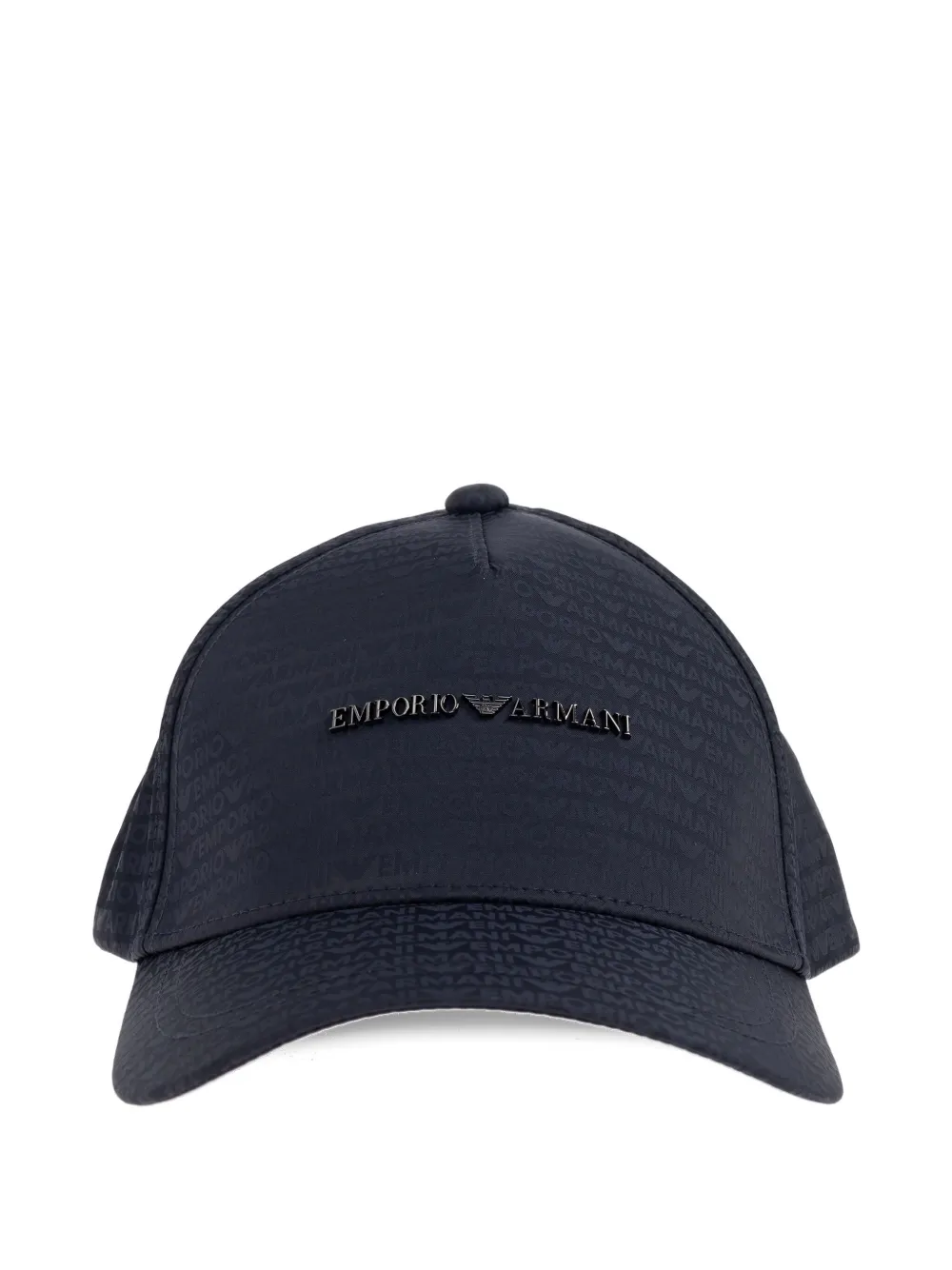 Emporio Armani Logo-plaque Baseball Cap In Blue