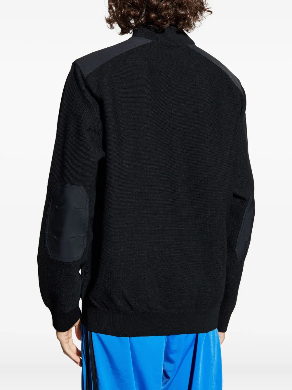 Moose Knuckles Trui met halve rits en vlakken Zwart