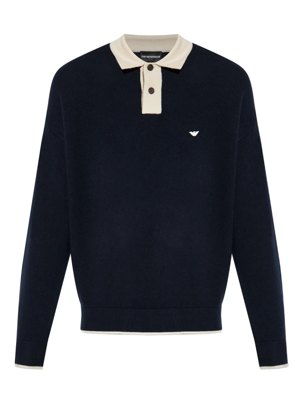 Emporio Armani logo-detail polo shirt | Blue | Image 1