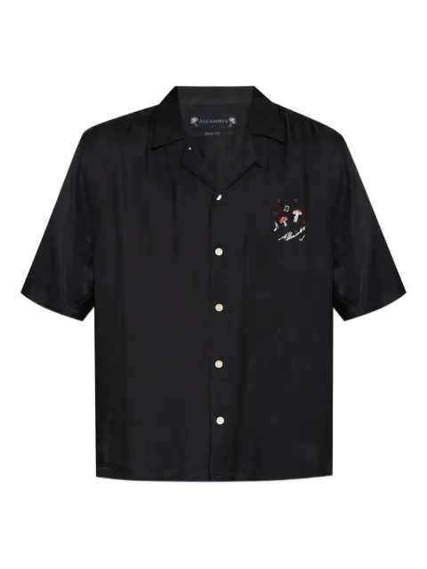 AllSaints graphic-embroidered shirt