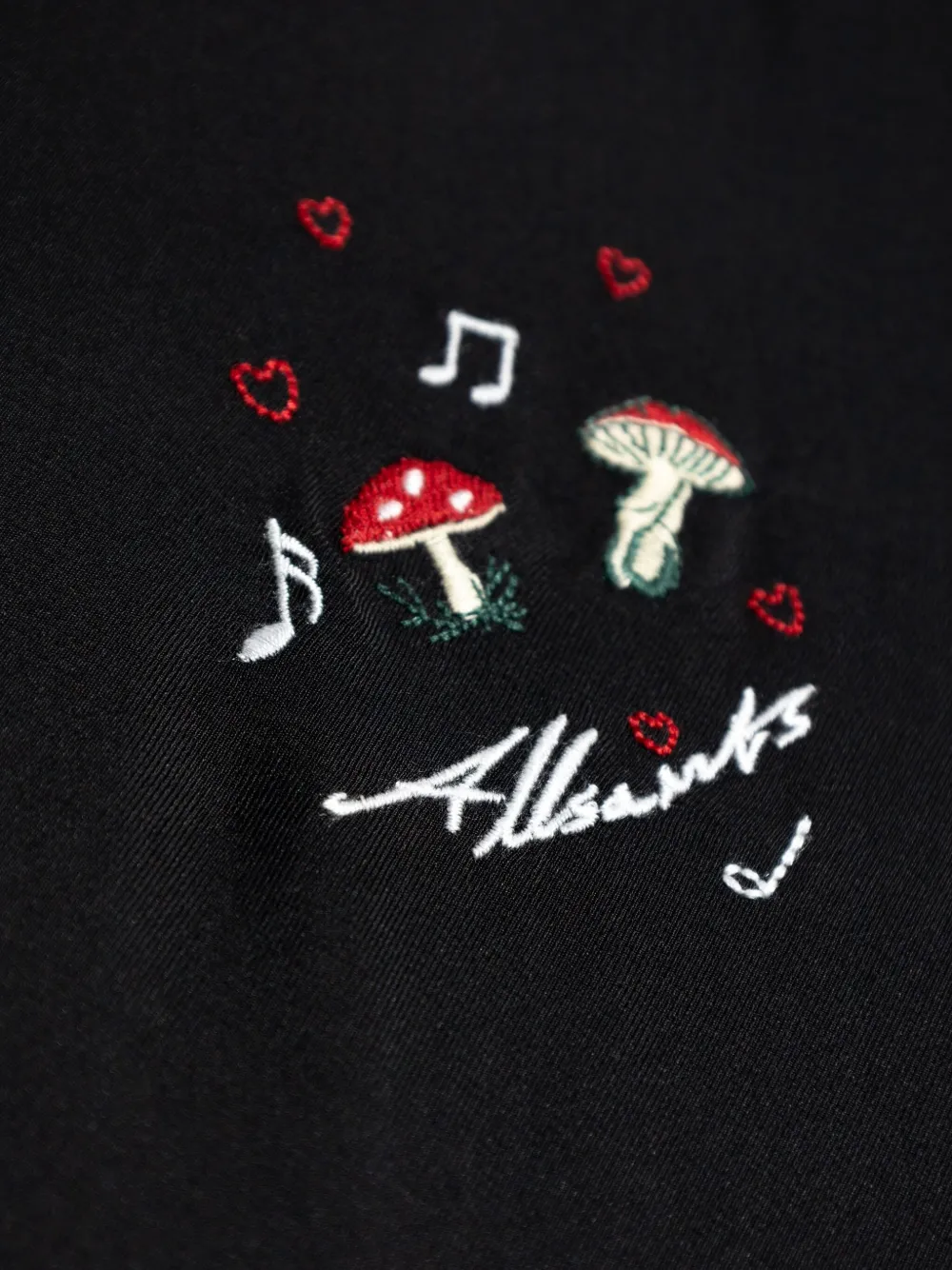 AllSaints Overhemd met borduurwerk Zwart