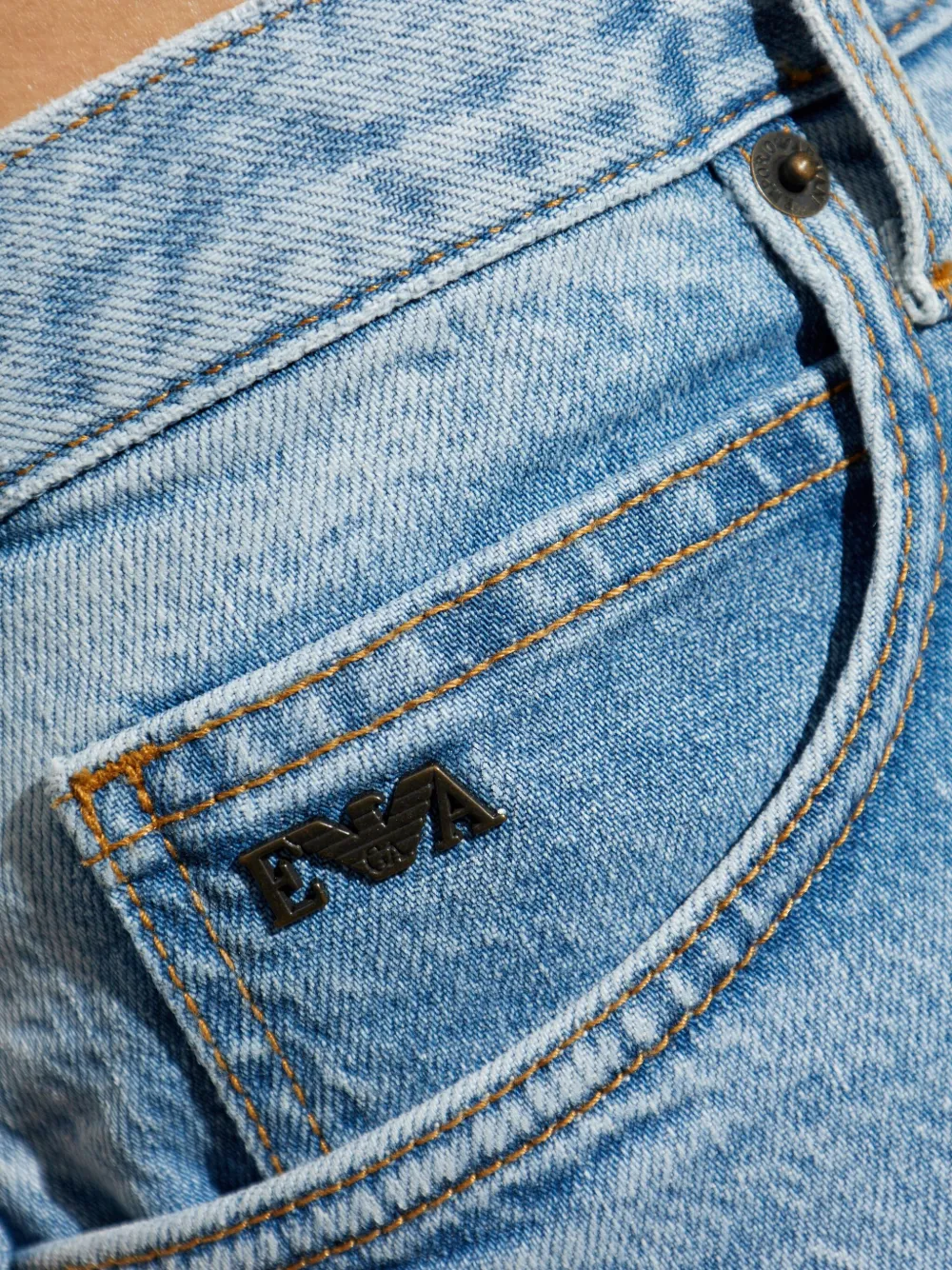 Emporio Armani Jeans met logopatroon Blauw