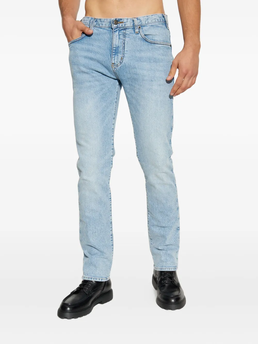 Emporio Armani Jeans met logopatroon Blauw