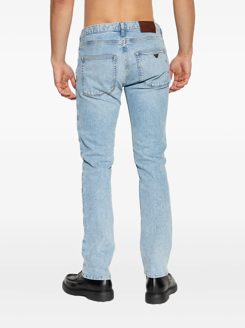 Emporio Armani Jeans met logopatroon Blauw