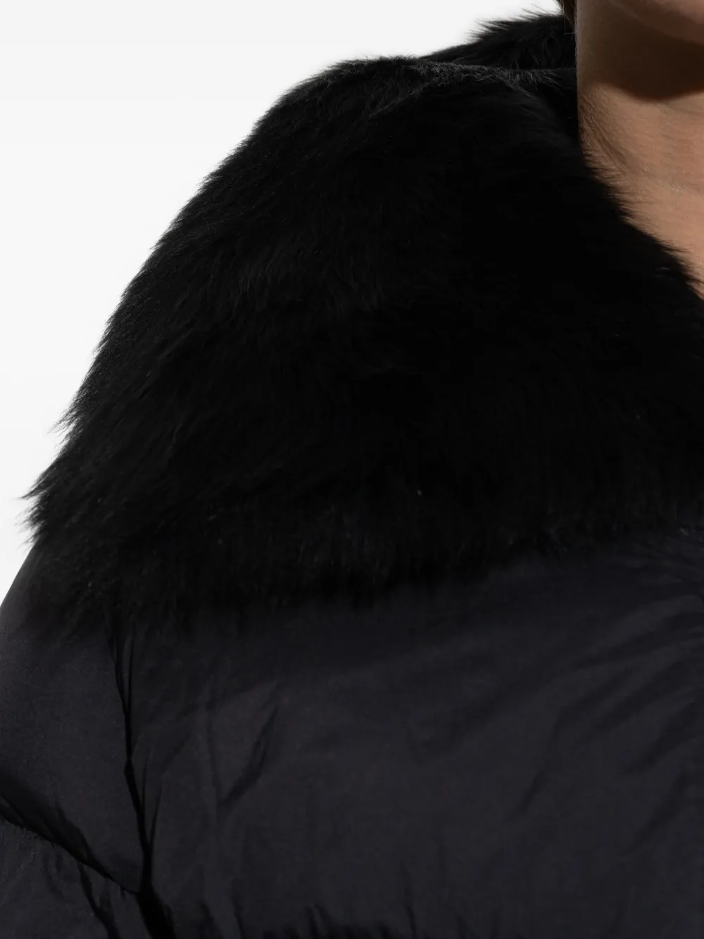 Moose Knuckles Long-sleeved Down Jacket In Black