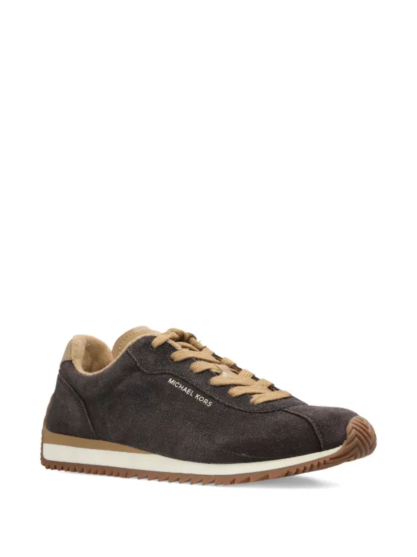 Michael Michael Kors Rhodes Leather Sneakers | Brown | FARFETCH