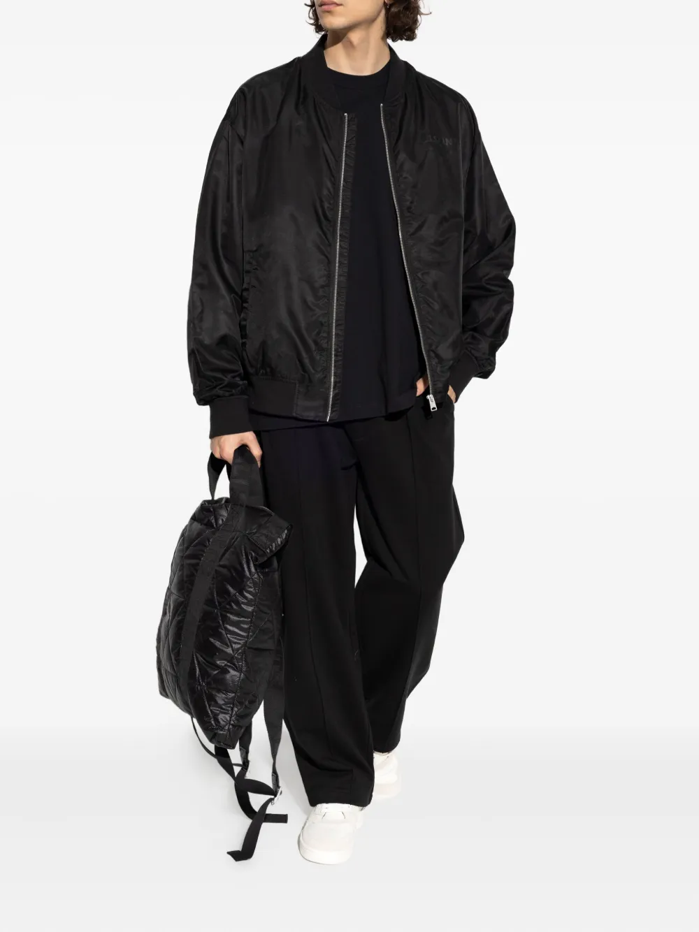 AllSaints logo-detail bomber jacket | Bomber Jackets | Image 2