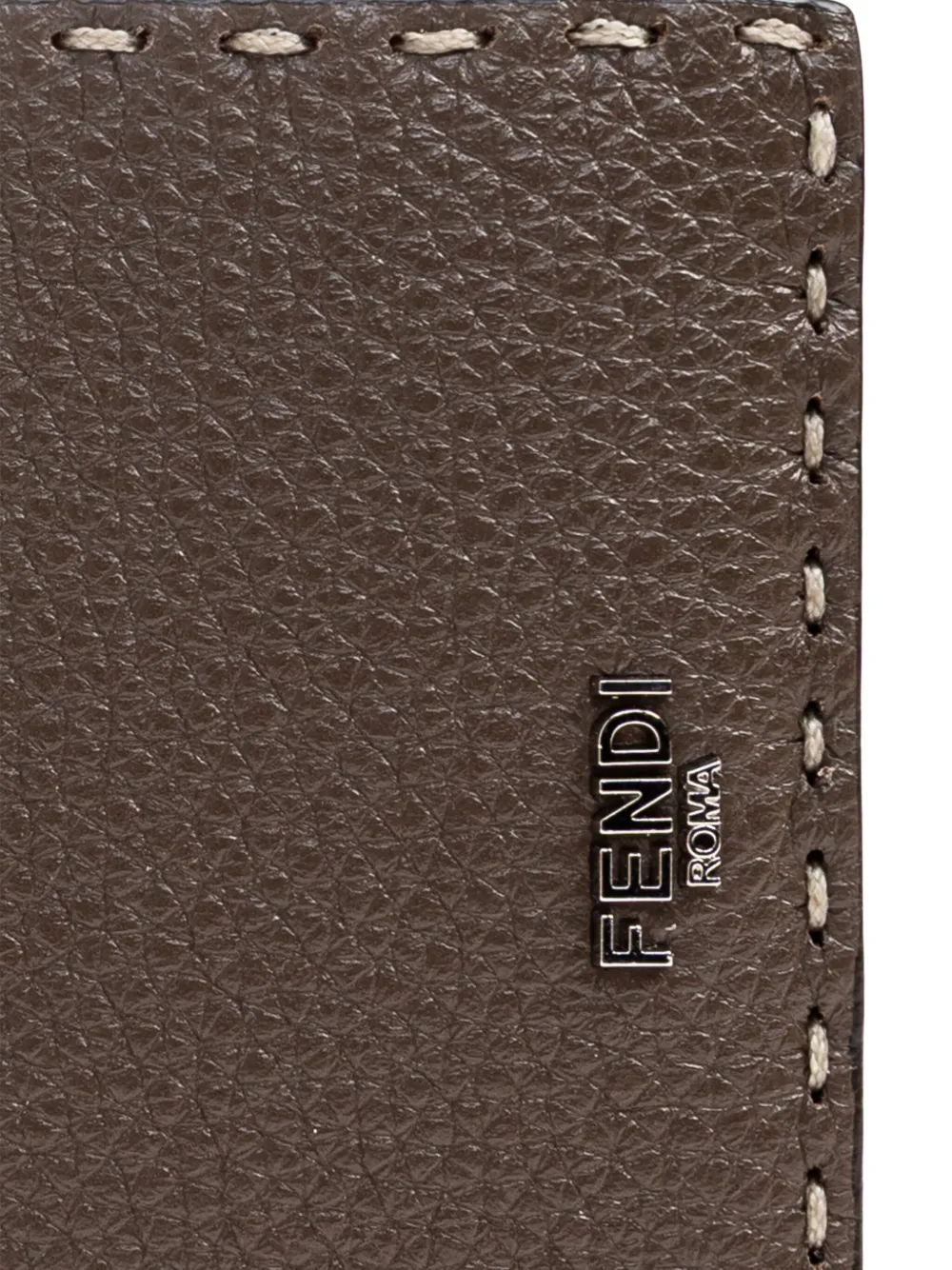 FENDI Selleria leren portemonnee Bruin