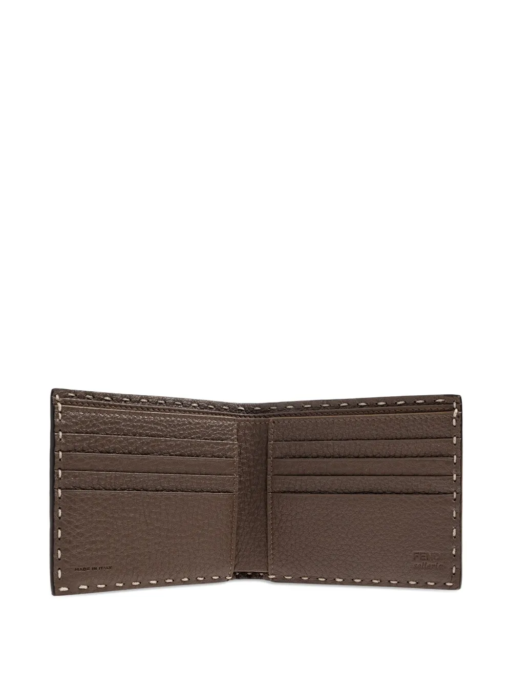 FENDI Selleria leren portemonnee Bruin