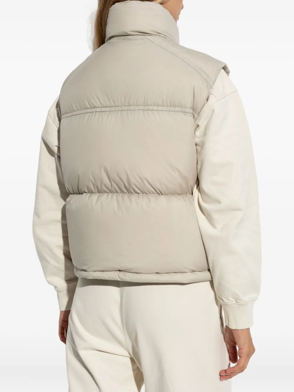 Moose Knuckles Long-sleeved Down Jacket In Neutral