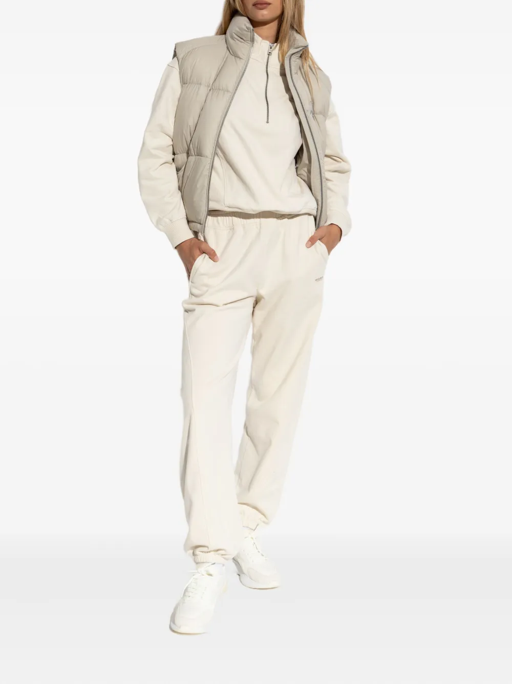 Moose Knuckles Long-sleeved Down Jacket In Neutral