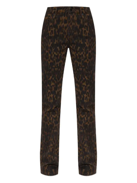 AllSaints jeans con estampado de leopardo