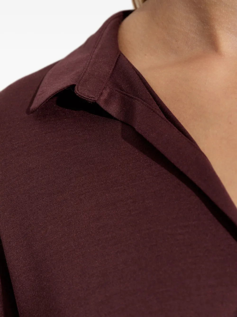 Hanro Long-sleeve Button-down Shirt In Brown