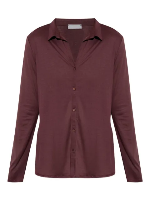 Hanro long-sleeve button-down shirt