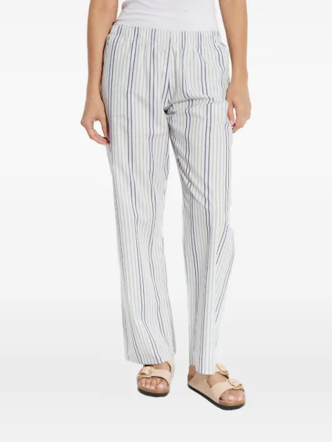 Hanro striped elastic-waist pajamas pants