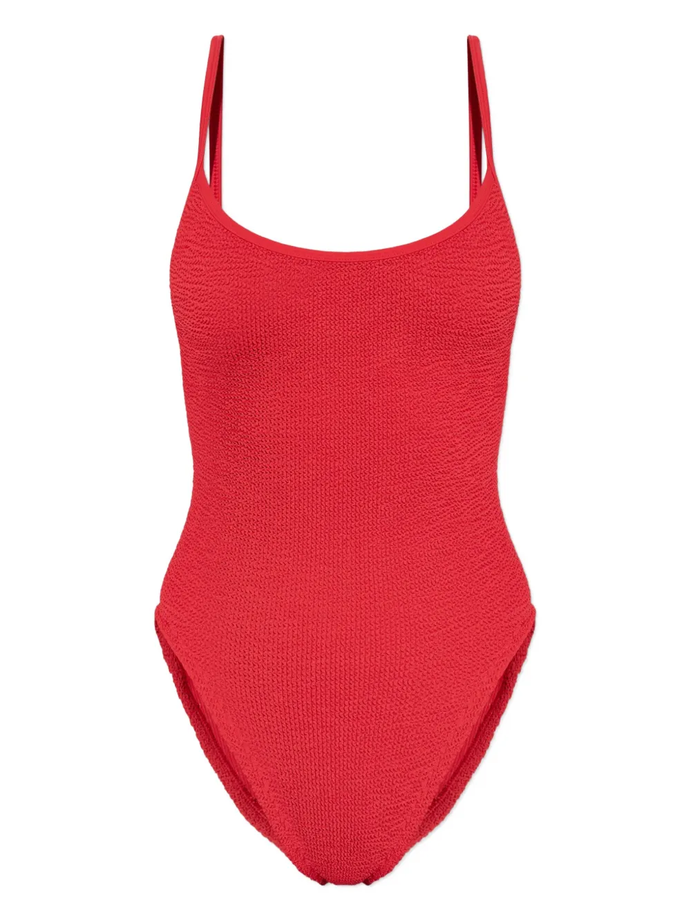 Hunza G Pamela crinkle-texture swimsuit | Red | Image 1