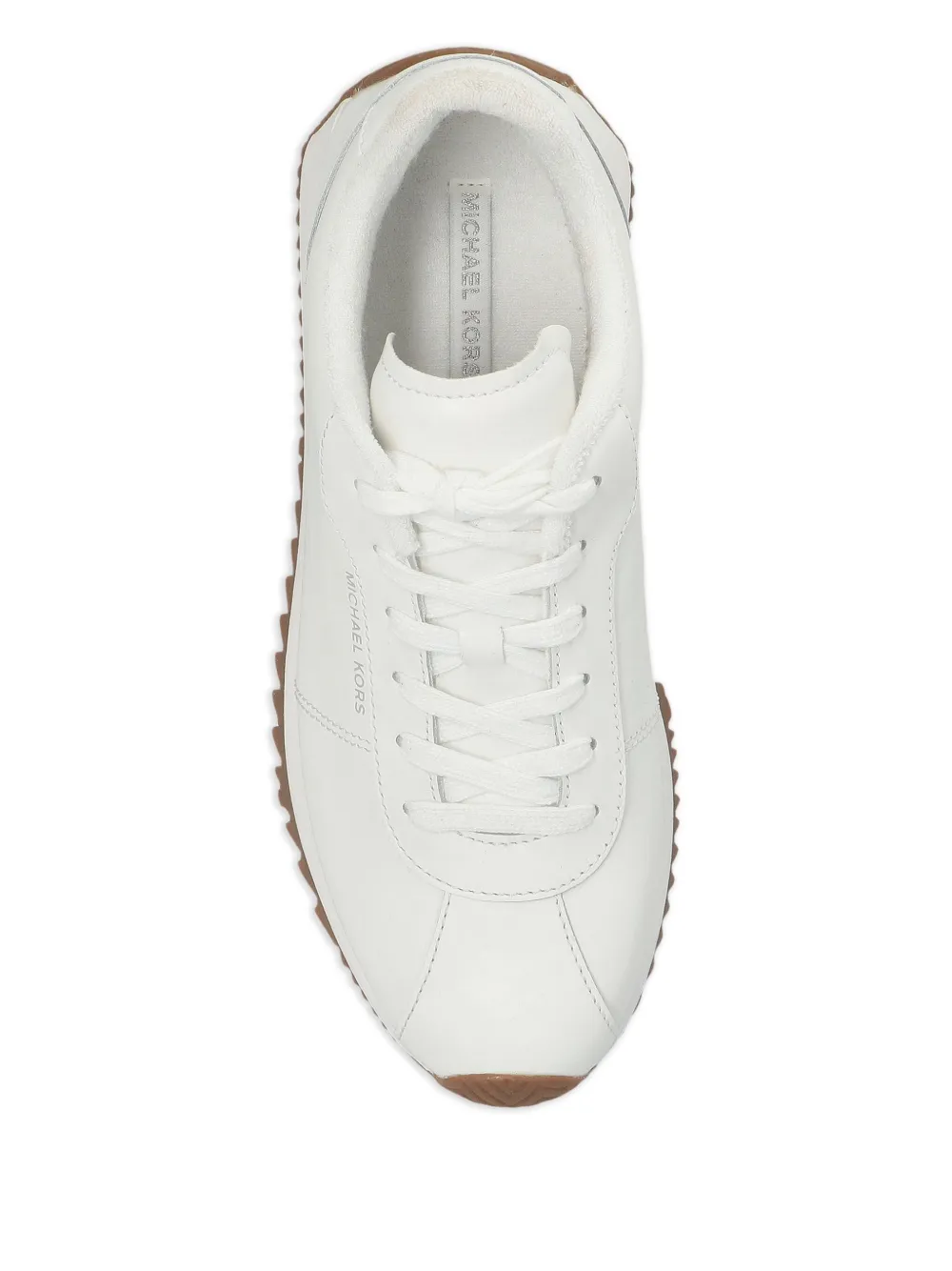 Michael Kors leather lace-up sneakers White