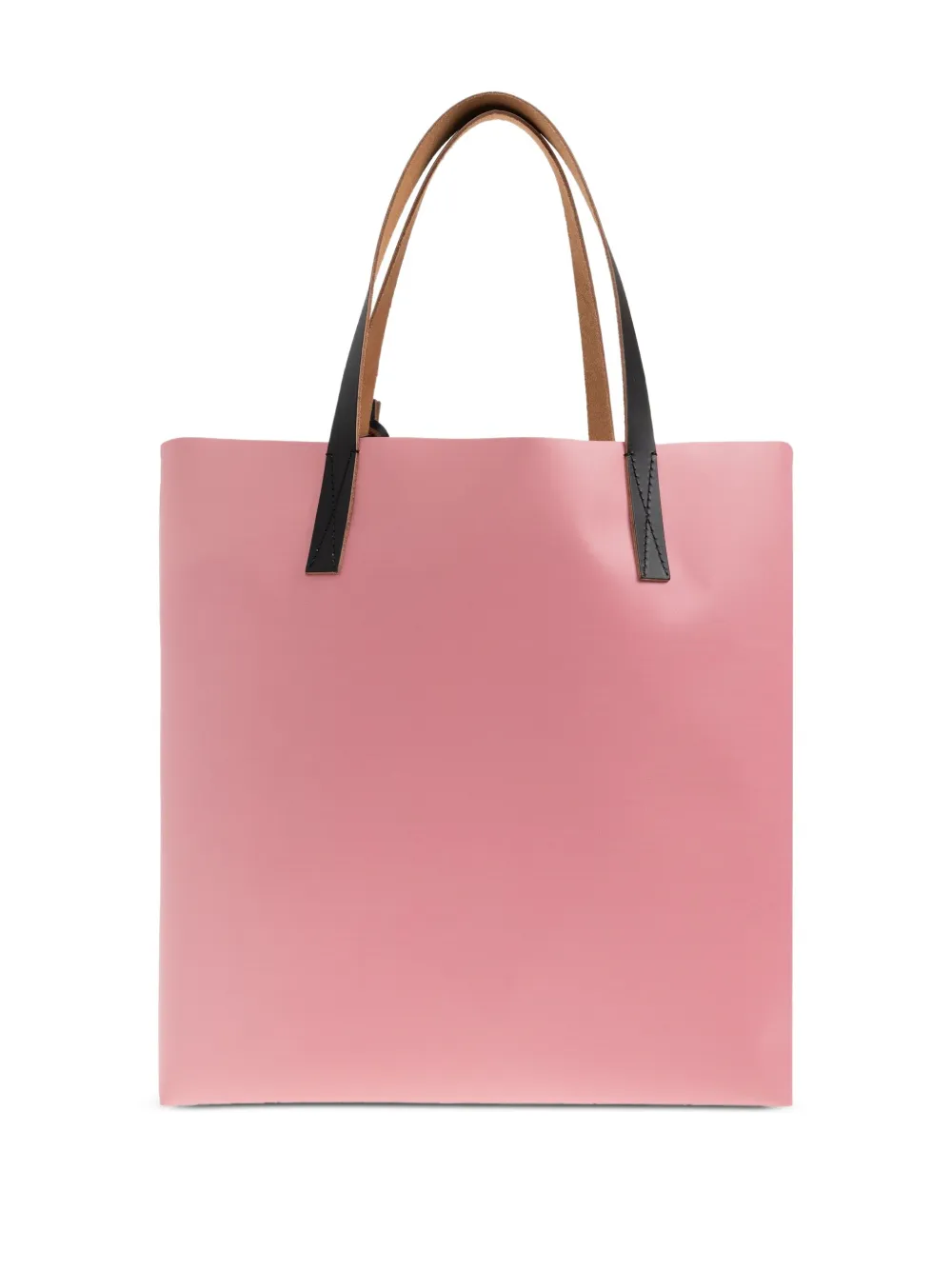 Marni Bird-print Leather Tote Bag In Pink