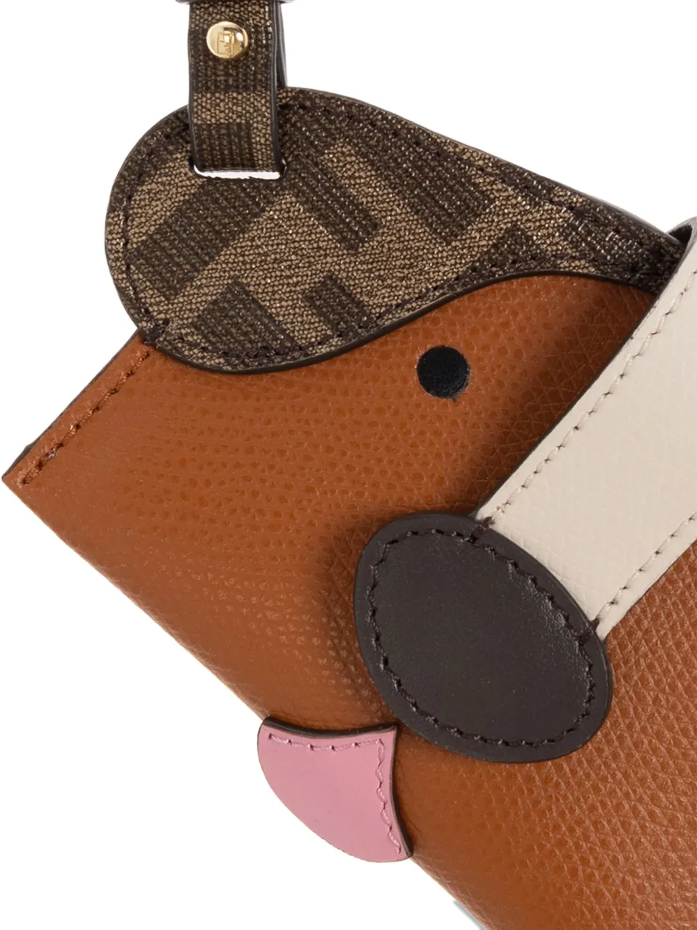 Fendi Best Friends Forever Card Holder In Brown