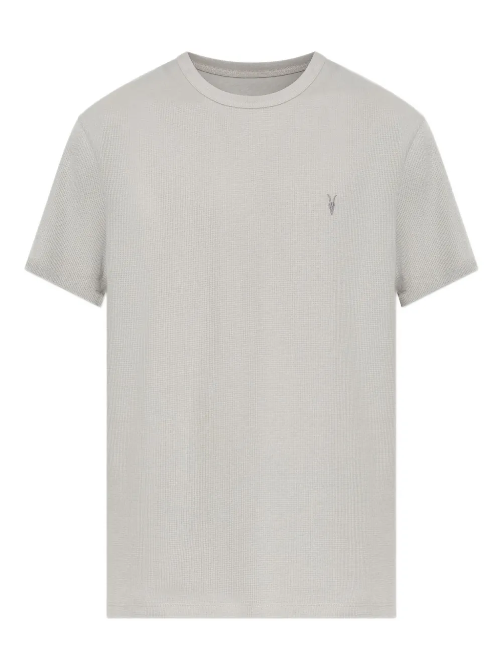 AllSaints T-Shirt mit Logo-Stickerei - Grau