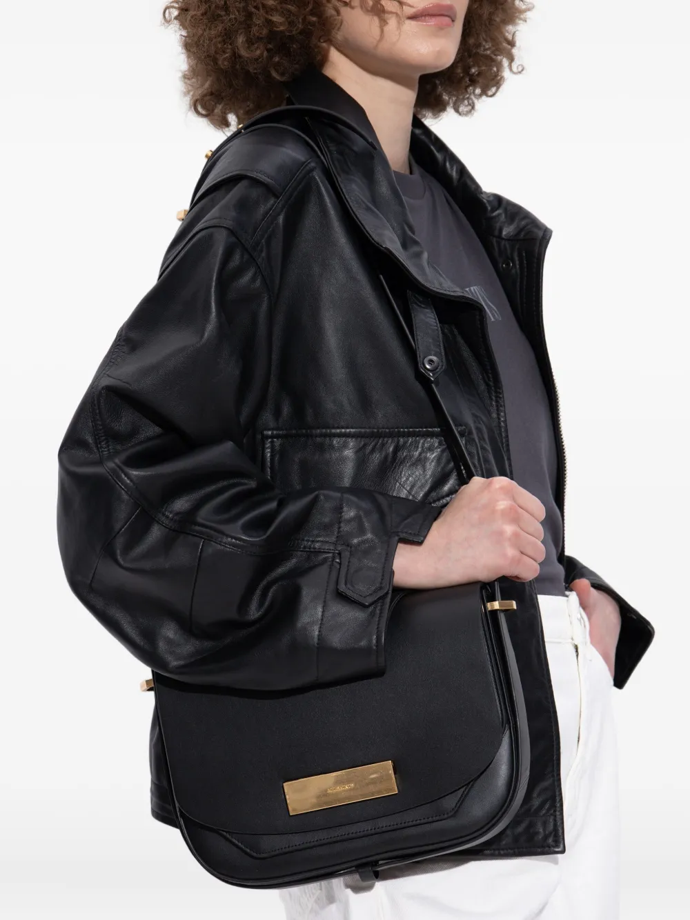 Allsaints Etta Satchel Bag In Black