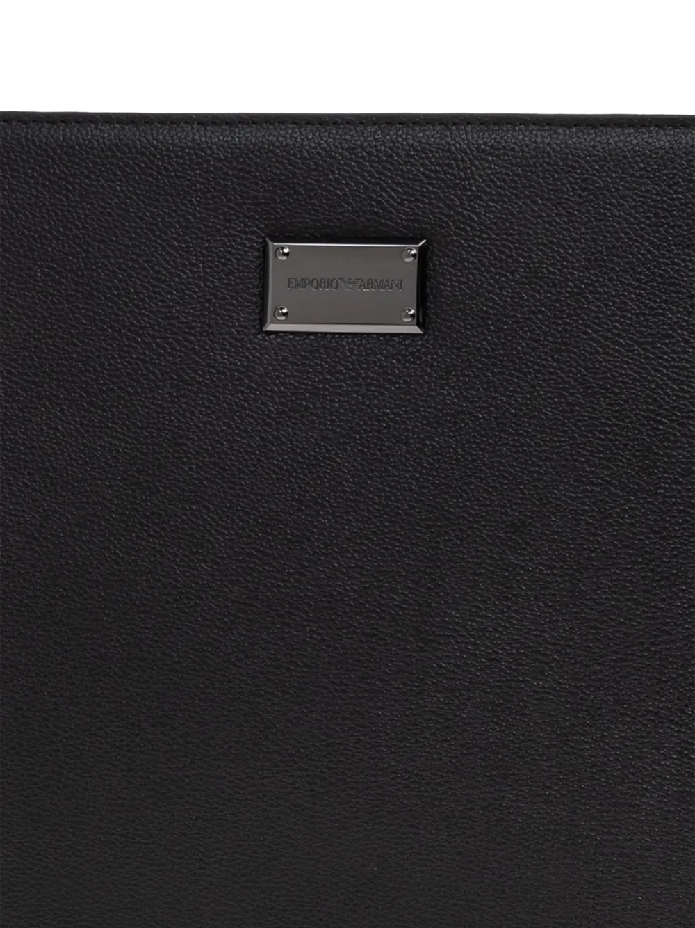 Emporio Armani Clutch met logoplakkaat Zwart