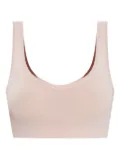 Hanro scoop-neck crop top - Pink