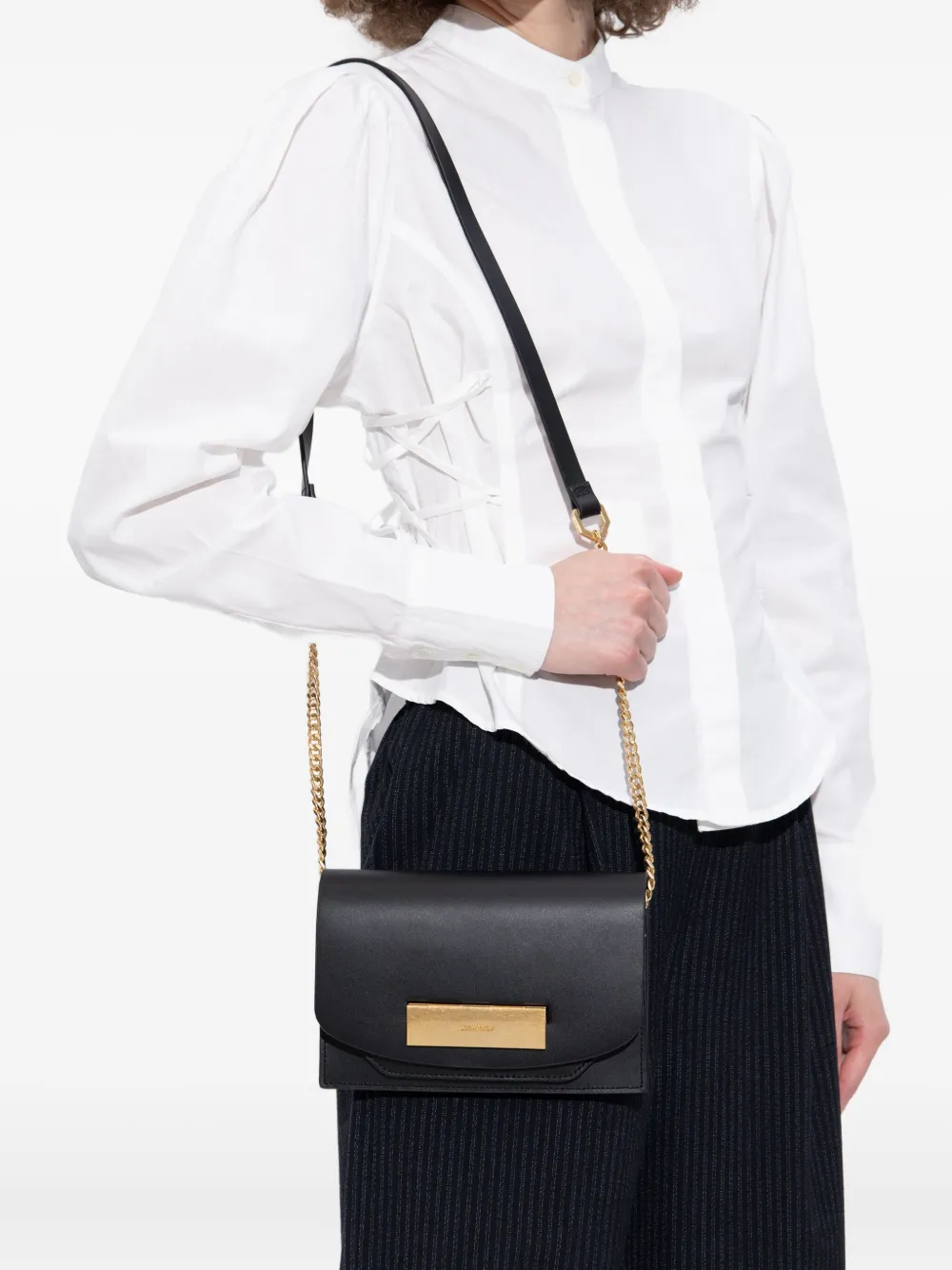 Allsaints Mini Etta Cross Body Bag In Black