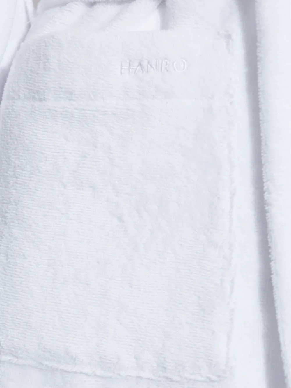 Hanro Badjas met sjaalkraag Wit